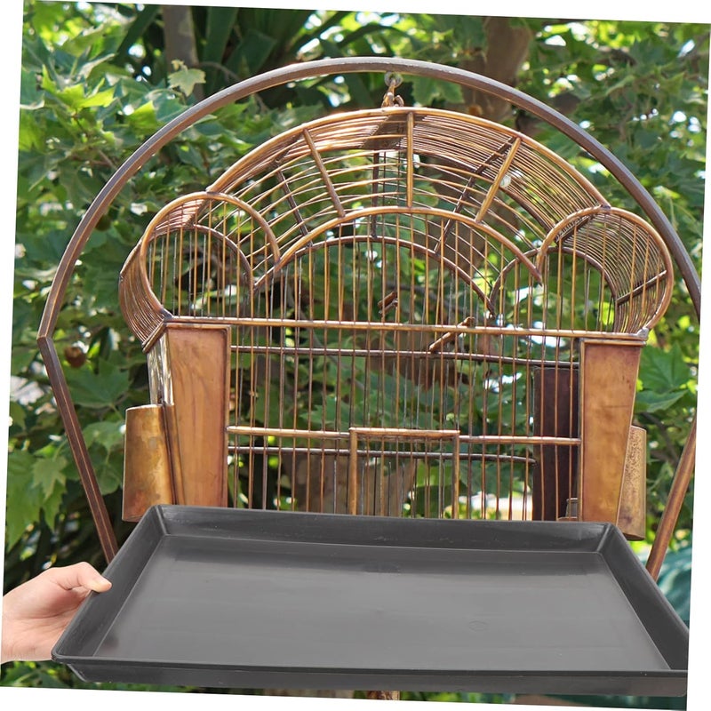 DOITOOL 2pcs Leakproof Dog Crate Tray Replacement Bird Cage Bottom Tray Easy to Clean for Small Dogs Parrots and Bunnies Stain - Image 4